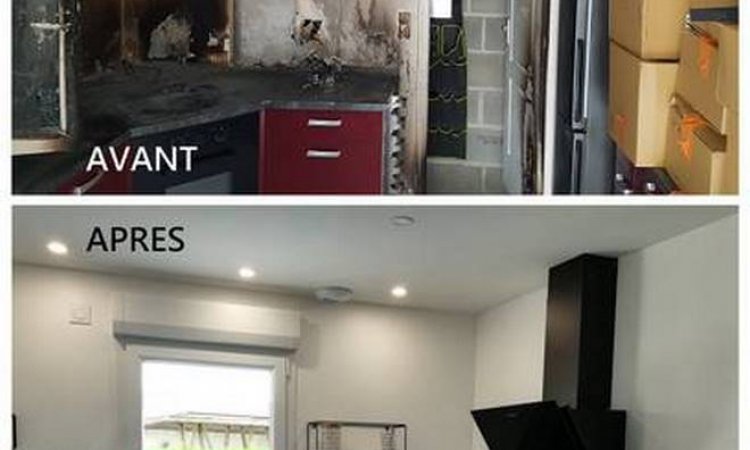 Réhabilitation complète d'un logement suite à un incendie - Rennes -  URBAN’INGENIERIE