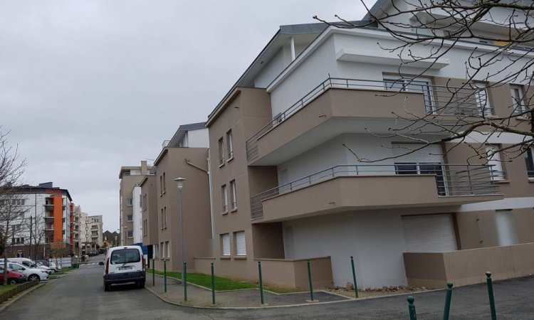 Travaux de ravalement des façades d'un immeuble à Rennes