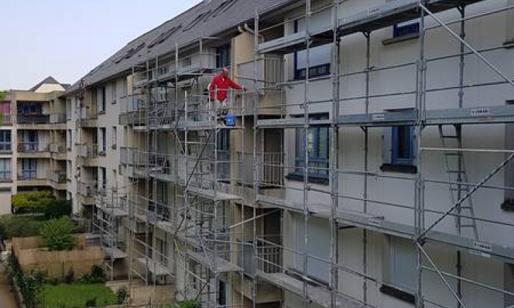 Ravalement des façades d'une copropriété à Rennes